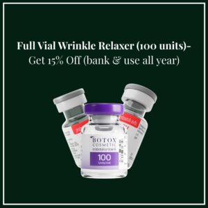 Full Vial Wrinkle Relaxer — 15% Off (bank & use all year)