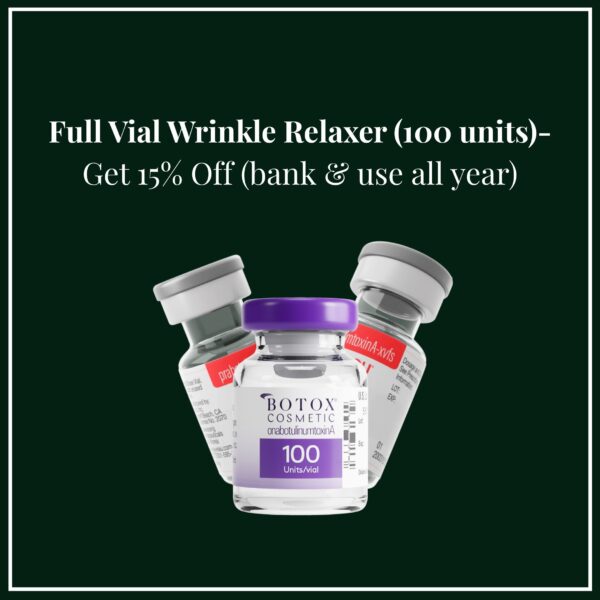 Full Vial Wrinkle Relaxer — 15% Off (bank & use all year)